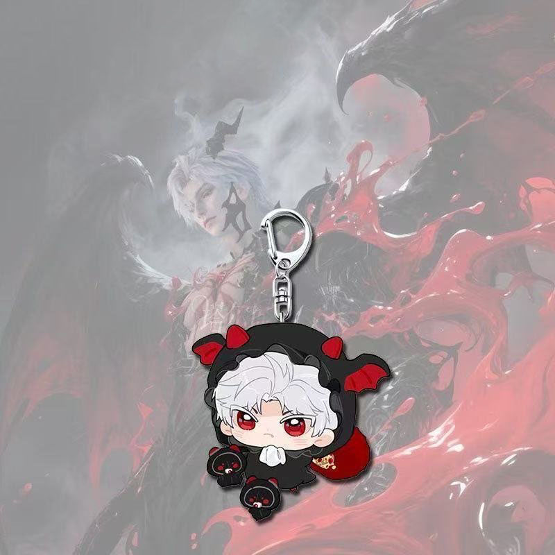 Caleb Love Deepspace Button keychain Merch - 5cm Double-Sided Acrylic Keychain - Zayne, Xavier, Rafayel, Sylus,Caleb