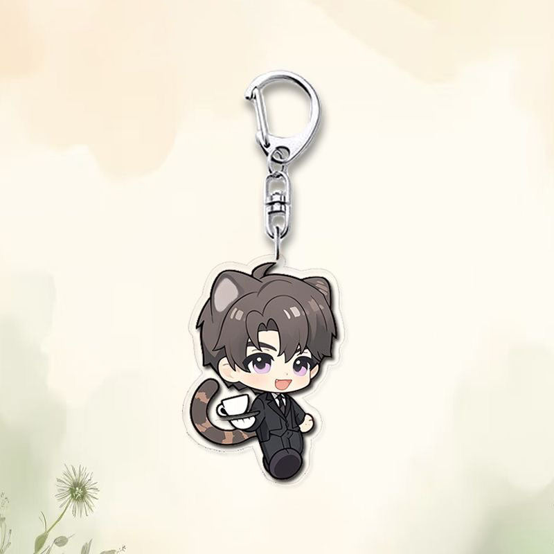 Rafayel Sylus Caleb Love Deepspace Button keychain Merch - 5cm Double-Sided Acrylic Keychain - Zayne, Xavier, Rafayel, Sylus,Caleb