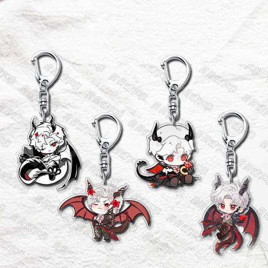 Xavier Rafayel Caleb Love Deepspace button keychain Merch - 5cm Double-Sided Acrylic Keychain - Zayne, Xavier, Rafayel, Sylus,Caleb