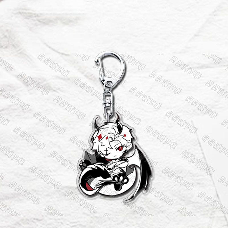 Xavier Rafayel Caleb Love Deepspace button keychain Merch - 5cm Double-Sided Acrylic Keychain - Zayne, Xavier, Rafayel, Sylus,Caleb