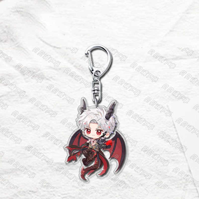 Xavier Rafayel Caleb Love Deepspace button keychain Merch - 5cm Double-Sided Acrylic Keychain - Zayne, Xavier, Rafayel, Sylus,Caleb