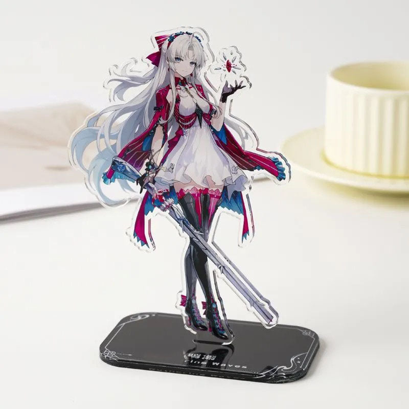 Carlotta Roccia Phoeb Wuthering WuWa Waves Acrylic Standee Merch - 15cm Acrylic Stand Figure for Desk Display - Desktop Decoration, Collection & Gift