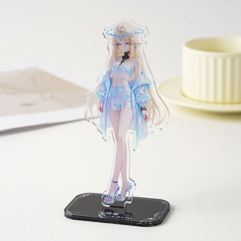 Carlotta Roccia Phoeb Wuthering WuWa Waves Acrylic Standee Merch - 15cm Acrylic Stand Figure for Desk Display - Desktop Decoration, Collection & Gift