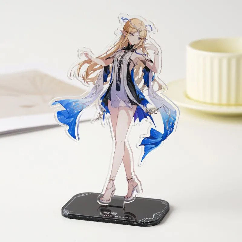 Carlotta Roccia Phoeb Wuthering WuWa Waves Acrylic Standee Merch - 15cm Acrylic Stand Figure for Desk Display - Desktop Decoration, Collection & Gift