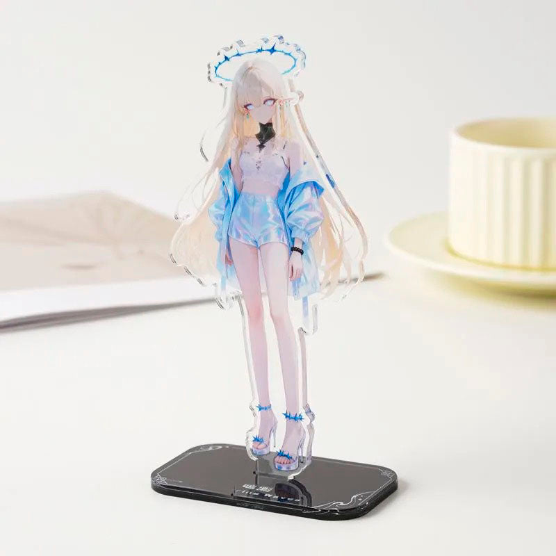 Carlotta Roccia Phoeb Wuthering WuWa Waves Acrylic Standee Merch - 15cm Acrylic Stand Figure for Desk Display - Desktop Decoration, Collection & Gift
