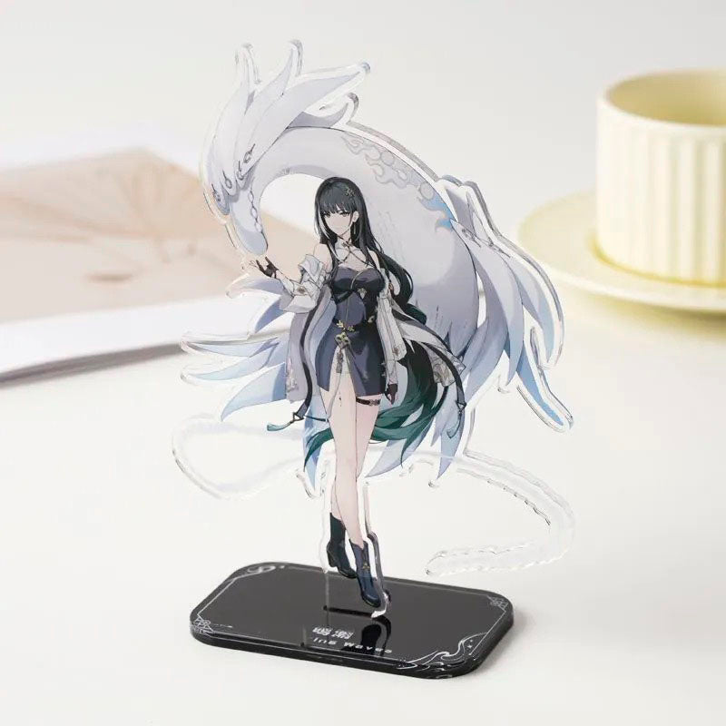 Carlotta Roccia Phoeb Wuthering WuWa Waves Acrylic Standee Merch - 15cm Acrylic Stand Figure for Desk Display - Desktop Decoration, Collection & Gift