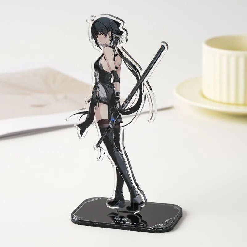 Carlotta Roccia Phoeb Wuthering WuWa Waves Acrylic Standee Merch - 15cm Acrylic Stand Figure for Desk Display - Desktop Decoration, Collection & Gift