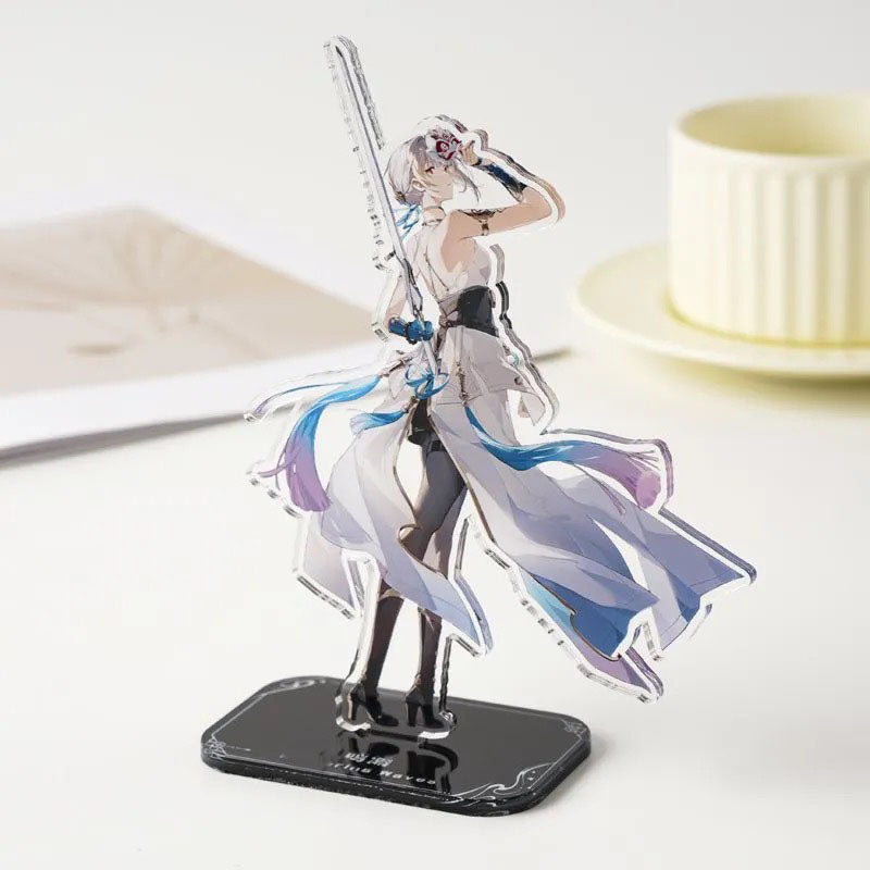 Carlotta Roccia Phoeb Wuthering WuWa Waves Acrylic Standee Merch - 15cm Acrylic Stand Figure for Desk Display - Desktop Decoration, Collection & Gift