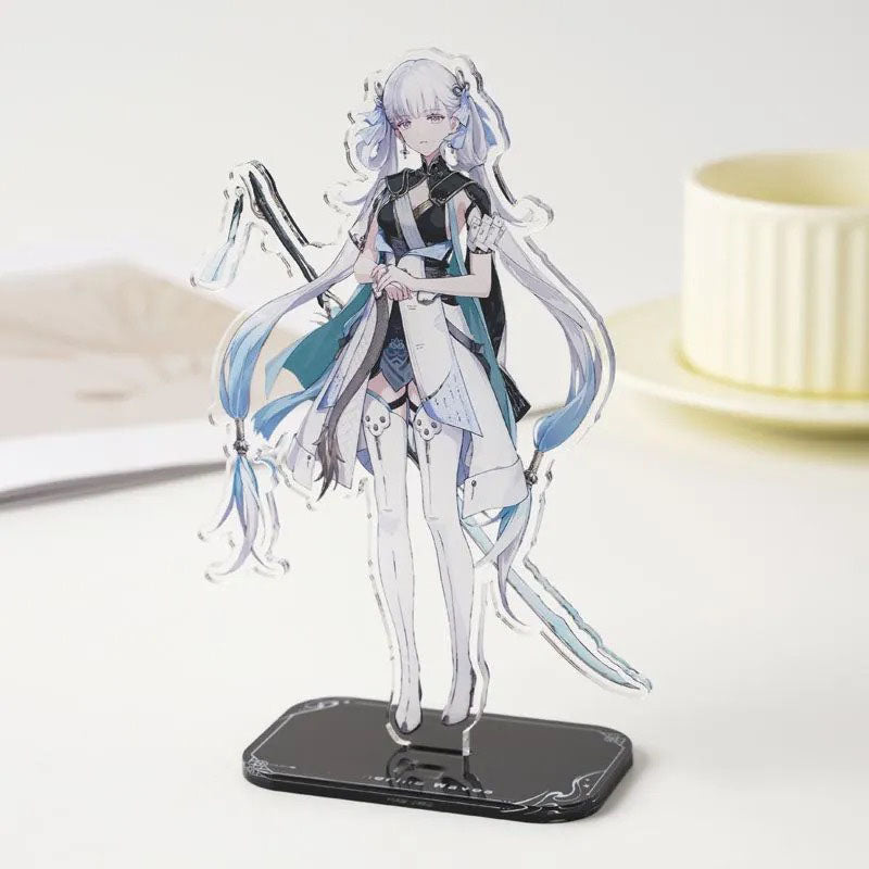Carlotta Roccia Phoeb Wuthering WuWa Waves Acrylic Standee Merch - 15cm Acrylic Stand Figure for Desk Display - Desktop Decoration, Collection & Gift