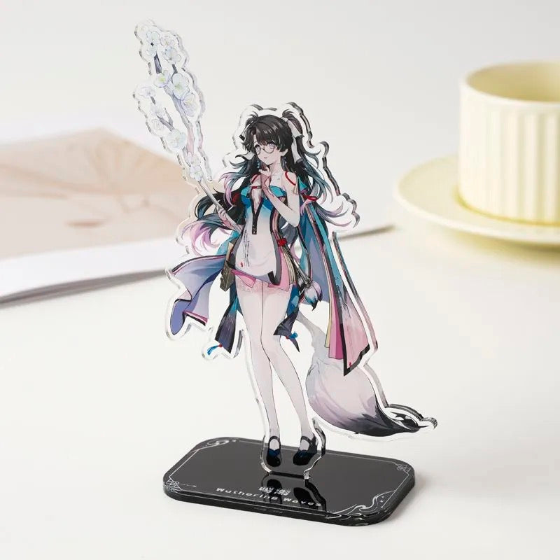 Carlotta Roccia Phoeb Wuthering WuWa Waves Acrylic Standee Merch - 15cm Acrylic Stand Figure for Desk Display - Desktop Decoration, Collection & Gift