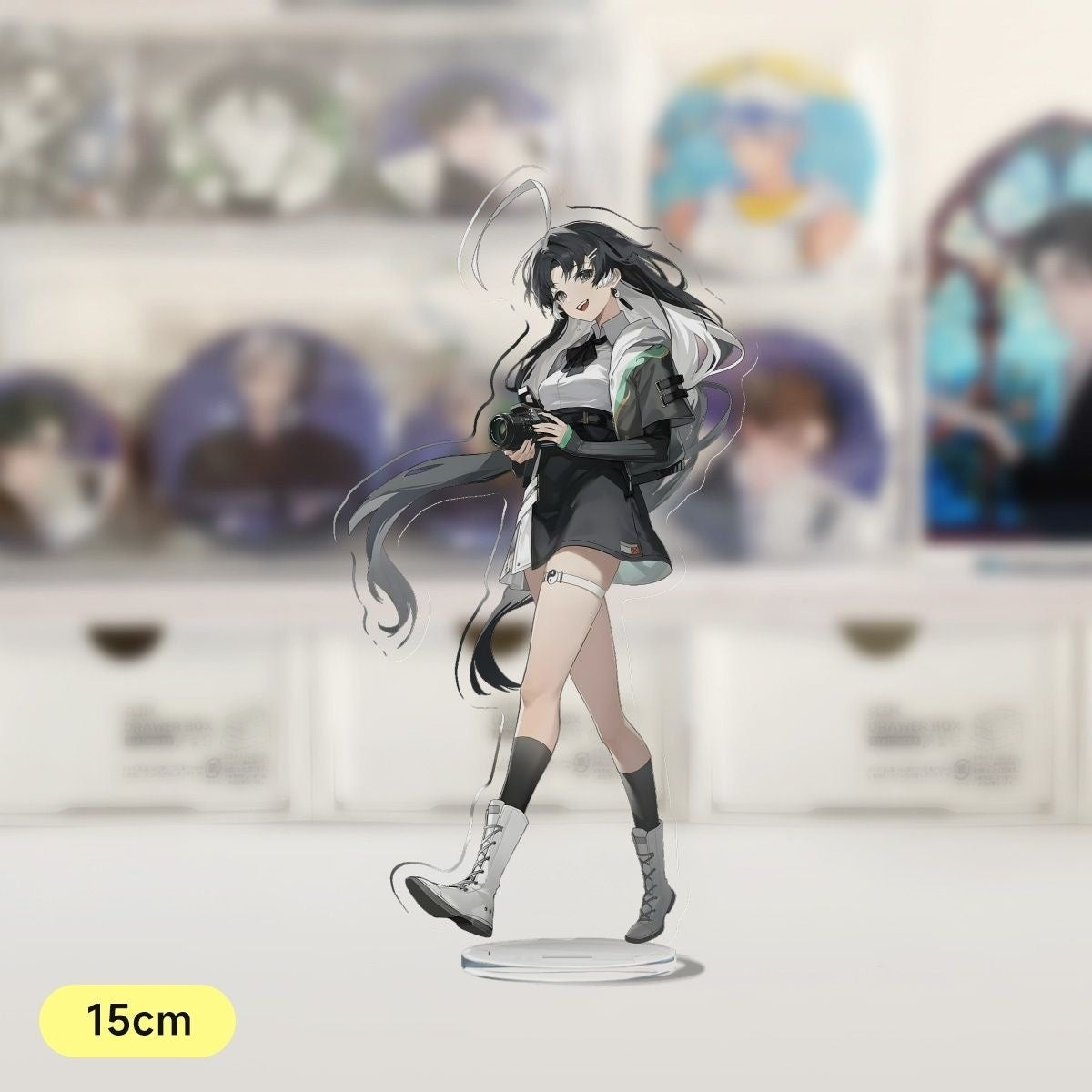 Jinhsi  Wuthering WuWa Waves Acrylic Standee Merch - 15cm Acrylic Stand Figure for Desk Display - Desktop Decoration, Collection & Gift