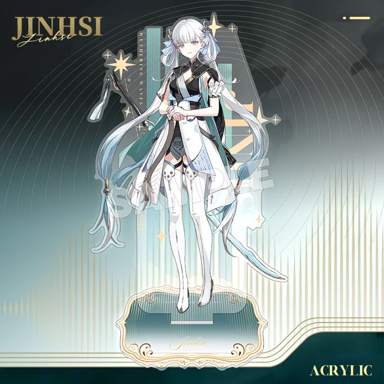 Cartethyia Wuthering WuWa Waves Acrylic Standee Merch - 15cm Acrylic Stand Figure for Desk Display - Desktop Decoration, Collection & Gift