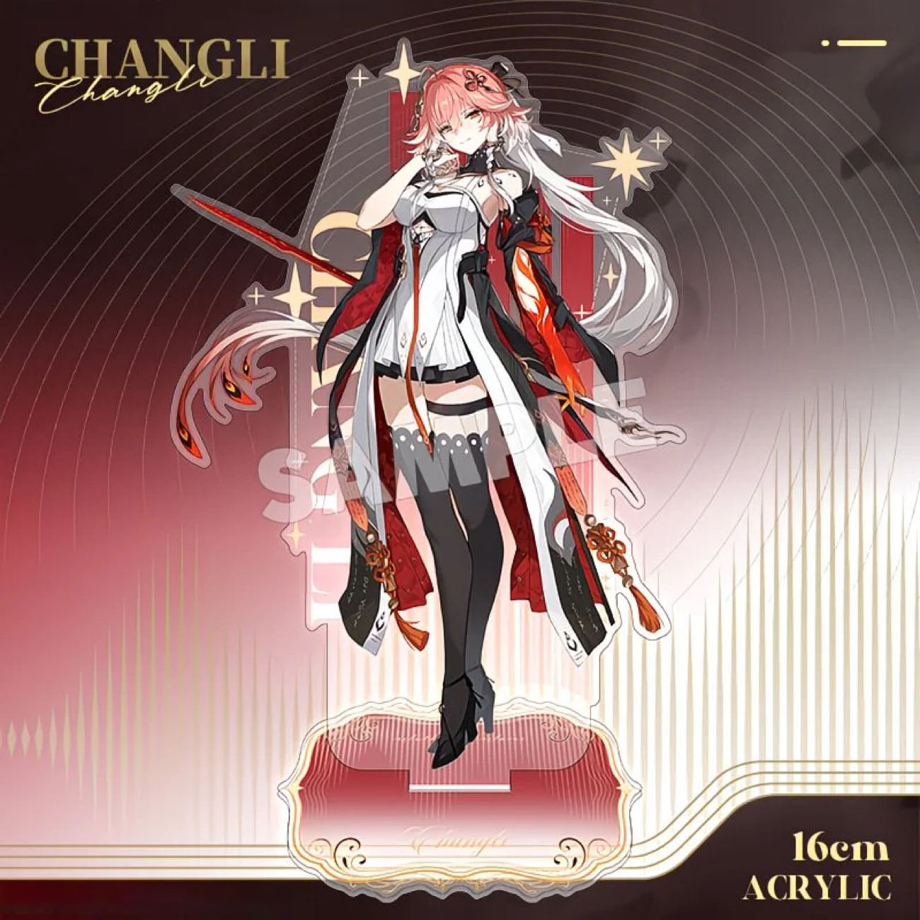 Cartethyia Wuthering WuWa Waves Acrylic Standee Merch - 15cm Acrylic Stand Figure for Desk Display - Desktop Decoration, Collection & Gift