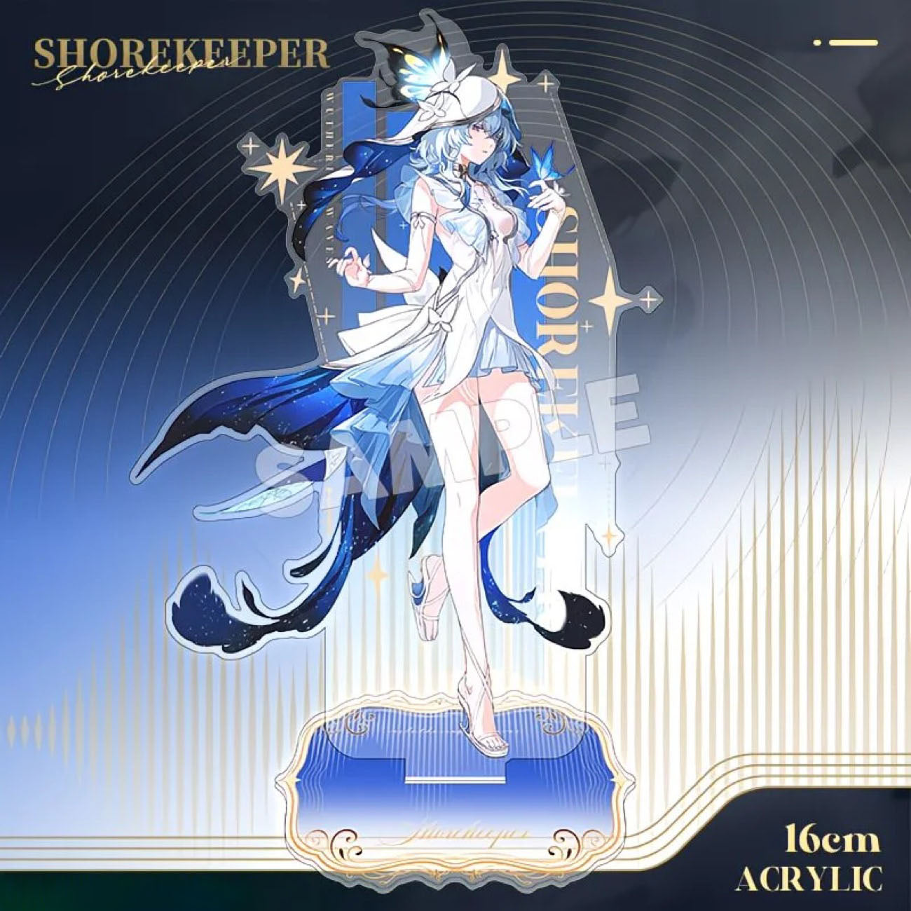 Cartethyia Wuthering WuWa Waves Acrylic Standee Merch - 15cm Acrylic Stand Figure for Desk Display - Desktop Decoration, Collection & Gift