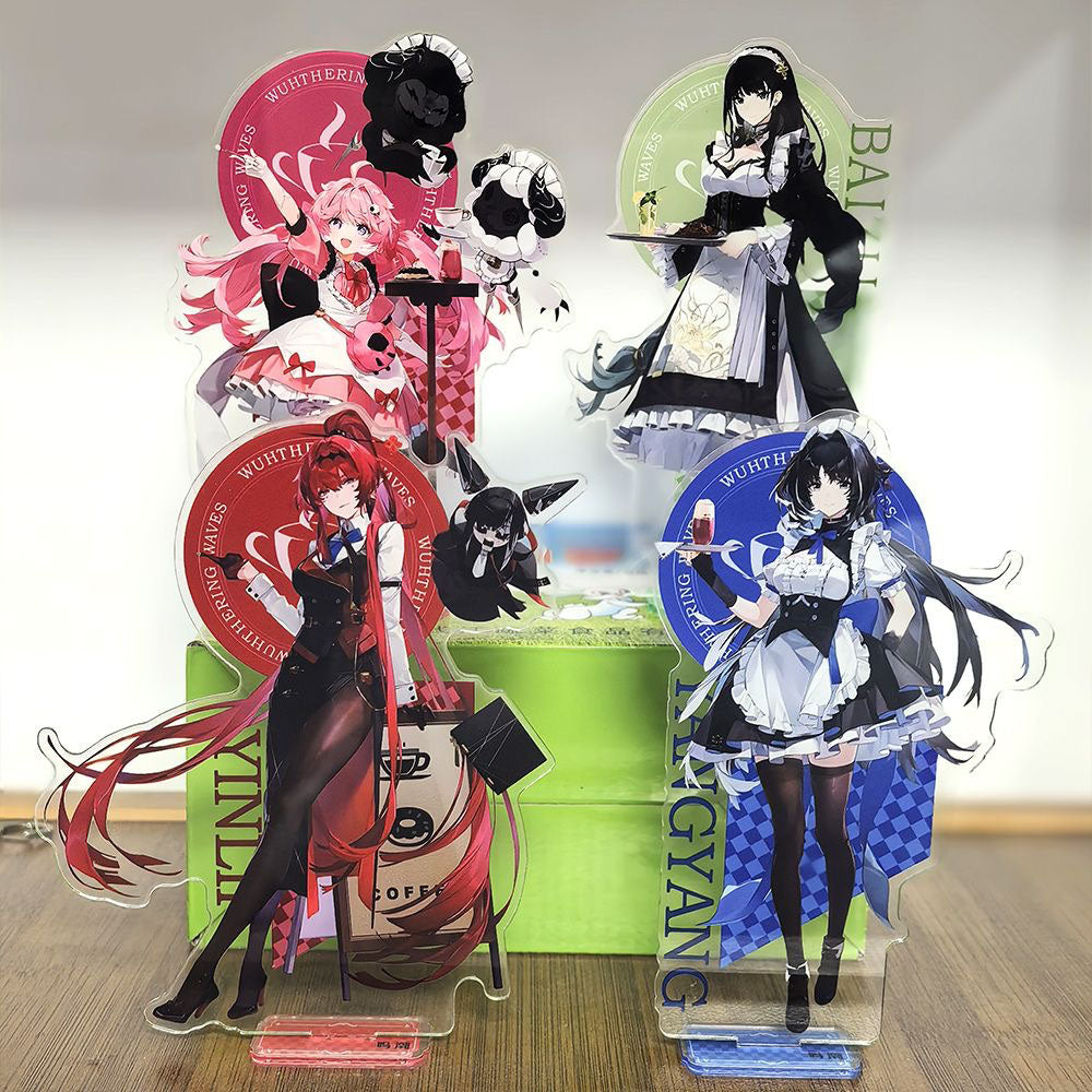Encore Yinlin Wuthering WuWa Waves Acrylic Standee Merch - 15cm Acrylic Stand Figure for Desk Display - Desktop Decoration, Collection & Gift