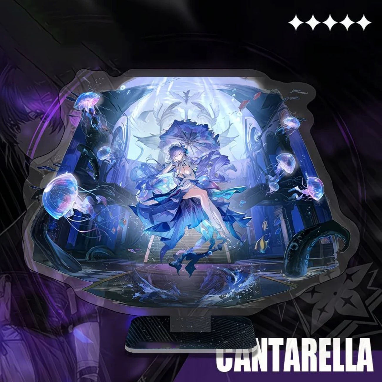 Phrolova Augusta Luno Wuthering WuWa Waves Acrylic Standee Merch - 15cm Acrylic Stand Figure for Desk Display - Desktop Decoration, Collection & Gift