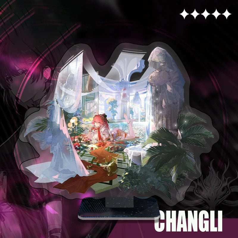 Phrolova Augusta Luno Wuthering WuWa Waves Acrylic Standee Merch - 15cm Acrylic Stand Figure for Desk Display - Desktop Decoration, Collection & Gift