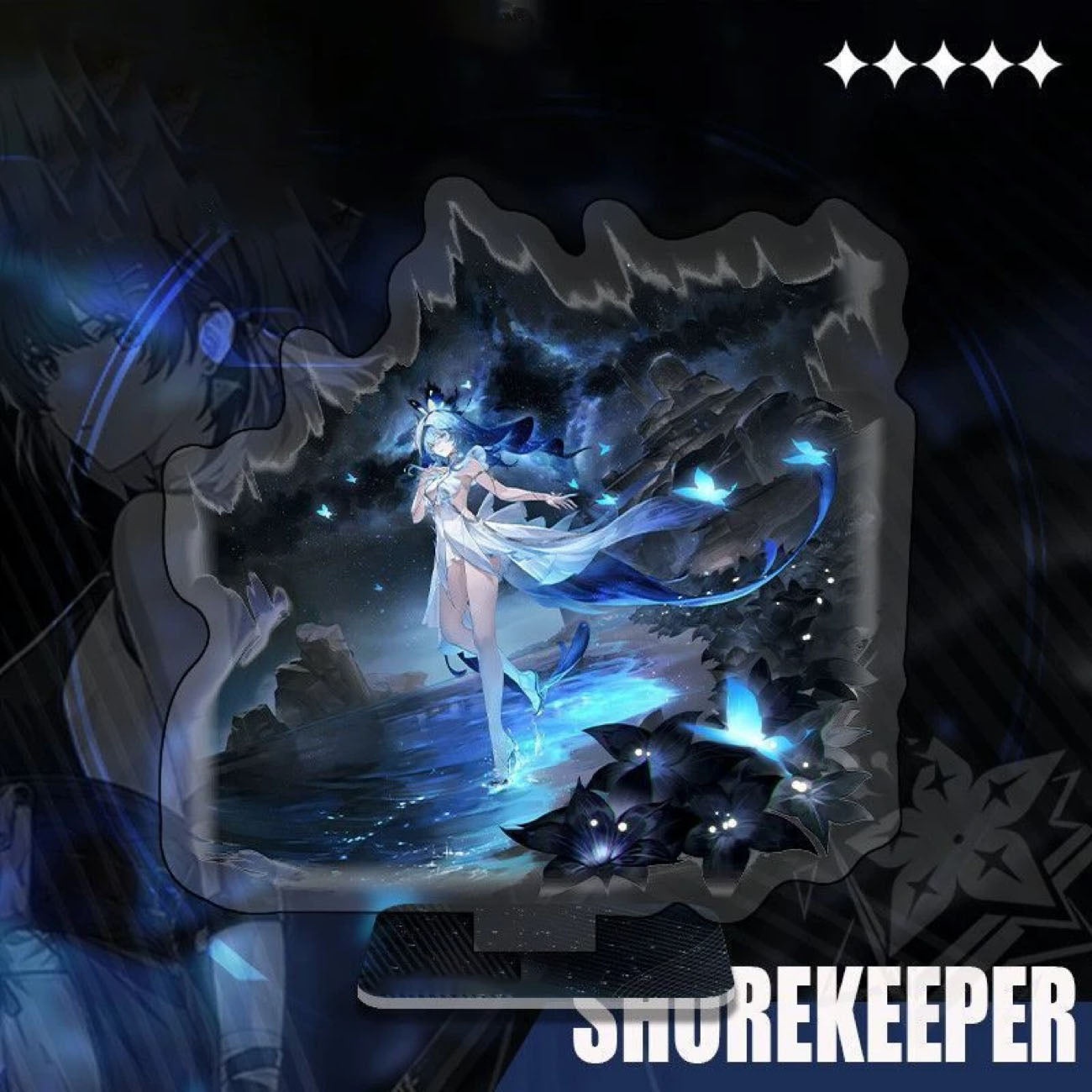 Phrolova Augusta Luno Wuthering WuWa Waves Acrylic Standee Merch - 15cm Acrylic Stand Figure for Desk Display - Desktop Decoration, Collection & Gift