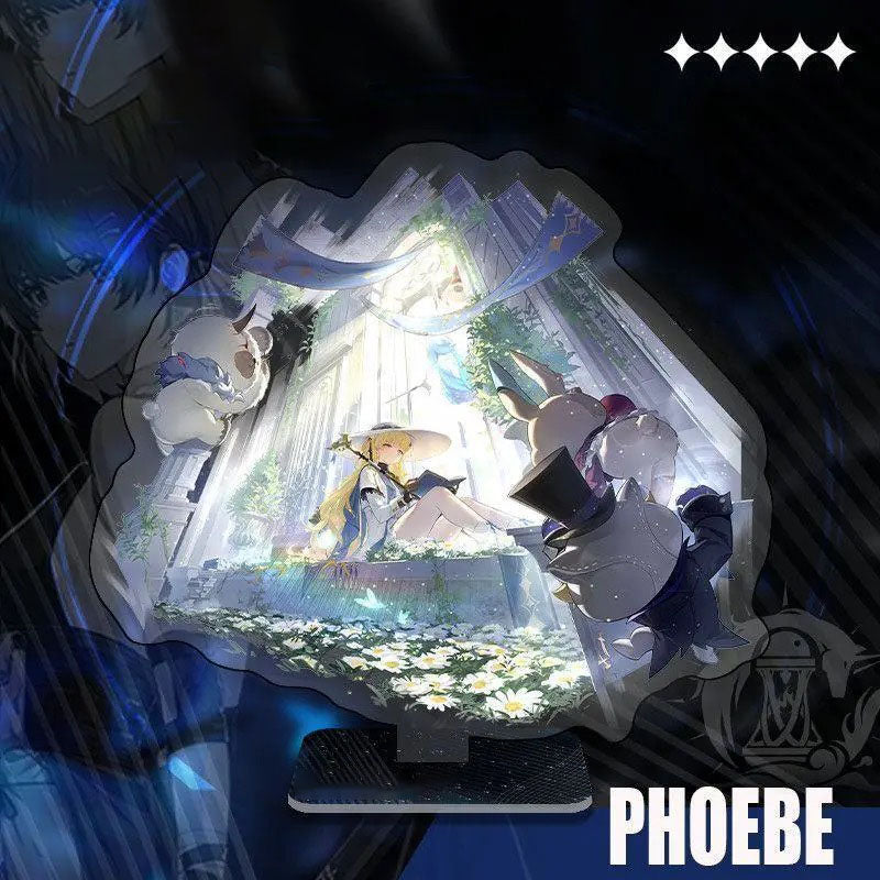 Phrolova Augusta Luno Wuthering WuWa Waves Acrylic Standee Merch - 15cm Acrylic Stand Figure for Desk Display - Desktop Decoration, Collection & Gift