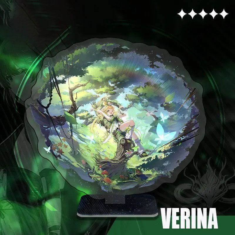 Phrolova Augusta Luno Wuthering WuWa Waves Acrylic Standee Merch - 15cm Acrylic Stand Figure for Desk Display - Desktop Decoration, Collection & Gift