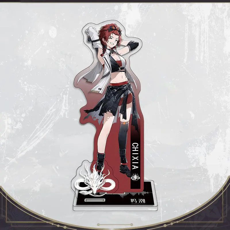 Galbrena Qiuyuan Chisa Lynae Wuthering WuWa Waves Acrylic Standee Merch - 15cm Acrylic Stand Figure for Desk Display - Desktop Decoration, Collection & Gift