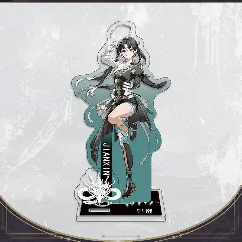 Galbrena Qiuyuan Chisa Lynae Wuthering WuWa Waves Acrylic Standee Merch - 15cm Acrylic Stand Figure for Desk Display - Desktop Decoration, Collection & Gift