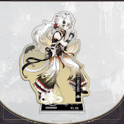 Galbrena Qiuyuan Chisa Lynae Wuthering WuWa Waves Acrylic Standee Merch - 15cm Acrylic Stand Figure for Desk Display - Desktop Decoration, Collection & Gift