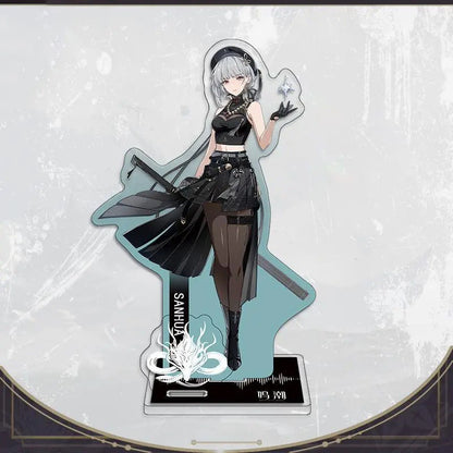 Galbrena Qiuyuan Chisa Lynae Wuthering WuWa Waves Acrylic Standee Merch - 15cm Acrylic Stand Figure for Desk Display - Desktop Decoration, Collection & Gift