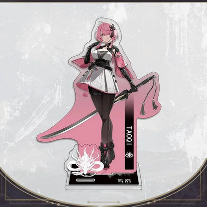 Galbrena Qiuyuan Chisa Lynae Wuthering WuWa Waves Acrylic Standee Merch - 15cm Acrylic Stand Figure for Desk Display - Desktop Decoration, Collection & Gift