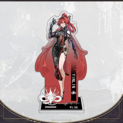 Galbrena Qiuyuan Chisa Lynae Wuthering WuWa Waves Acrylic Standee Merch - 15cm Acrylic Stand Figure for Desk Display - Desktop Decoration, Collection & Gift