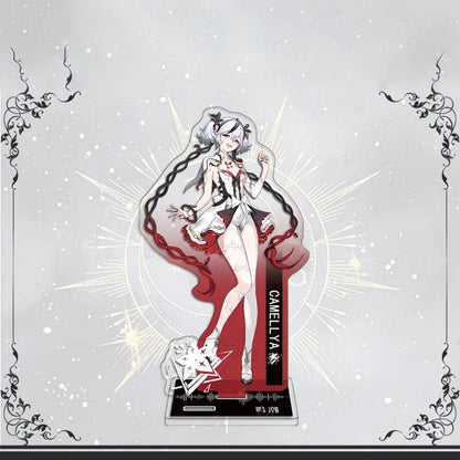 Galbrena Qiuyuan Chisa Lynae Wuthering WuWa Waves Acrylic Standee Merch - 15cm Acrylic Stand Figure for Desk Display - Desktop Decoration, Collection & Gift