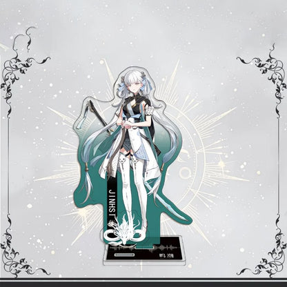 Galbrena Qiuyuan Chisa Lynae Wuthering WuWa Waves Acrylic Standee Merch - 15cm Acrylic Stand Figure for Desk Display - Desktop Decoration, Collection & Gift