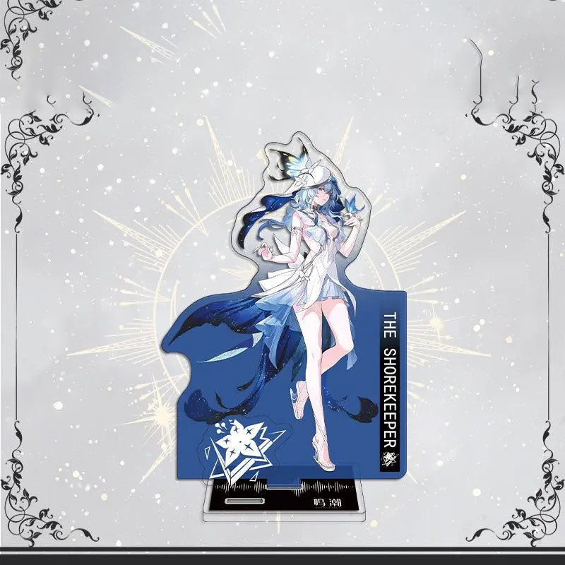 Galbrena Qiuyuan Chisa Lynae Wuthering WuWa Waves Acrylic Standee Merch - 15cm Acrylic Stand Figure for Desk Display - Desktop Decoration, Collection & Gift