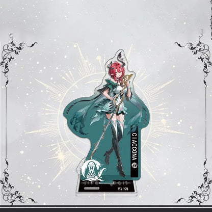 Galbrena Qiuyuan Chisa Lynae Wuthering WuWa Waves Acrylic Standee Merch - 15cm Acrylic Stand Figure for Desk Display - Desktop Decoration, Collection & Gift