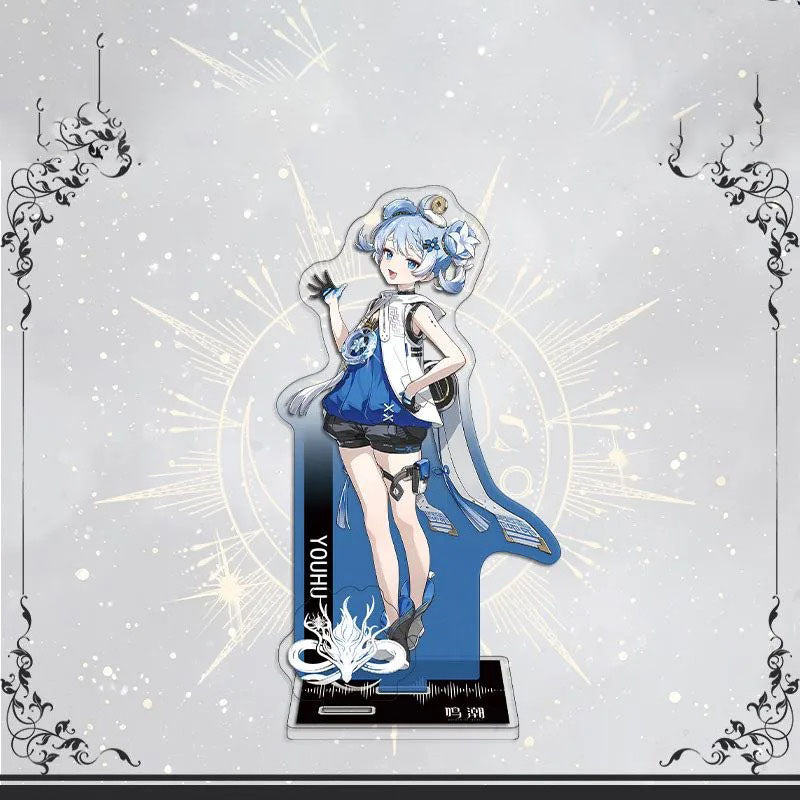 Galbrena Qiuyuan Chisa Lynae Wuthering WuWa Waves Acrylic Standee Merch - 15cm Acrylic Stand Figure for Desk Display - Desktop Decoration, Collection & Gift