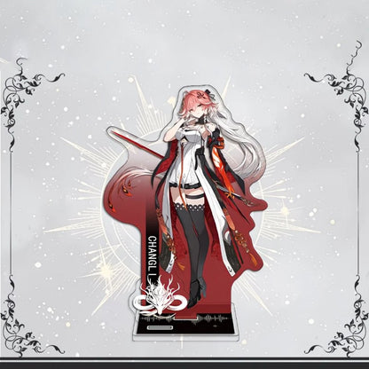 Galbrena Qiuyuan Chisa Lynae Wuthering WuWa Waves Acrylic Standee Merch - 15cm Acrylic Stand Figure for Desk Display - Desktop Decoration, Collection & Gift