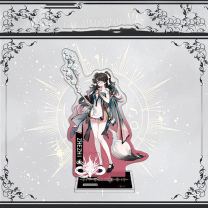 Galbrena Qiuyuan Chisa Lynae Wuthering WuWa Waves Acrylic Standee Merch - 15cm Acrylic Stand Figure for Desk Display - Desktop Decoration, Collection & Gift