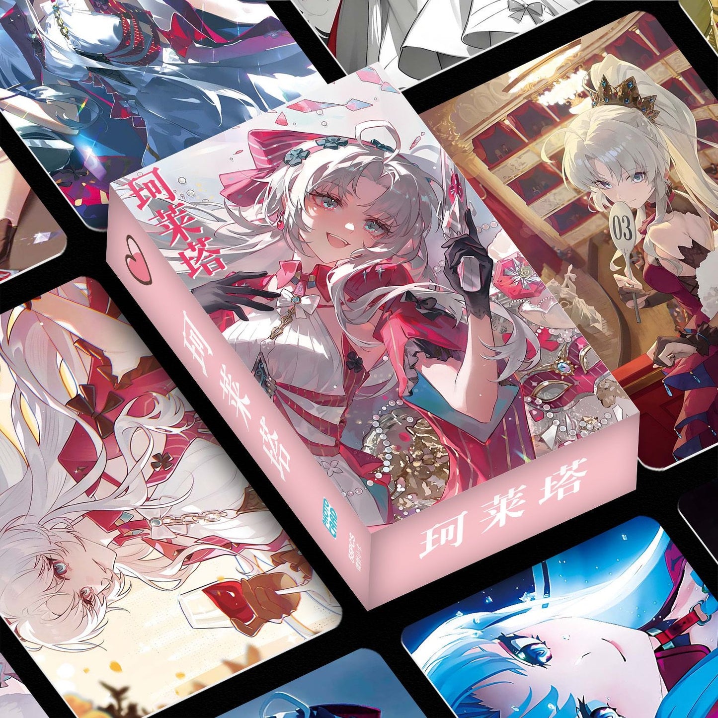 Phrolova Wuthering WuWa Waves Holographic Cards - 50 Pcs Game Character Cards - Ciaccona Cartethyia Lupa Phrolova - Anime Style Collection for Fans and Gamers - Zllada