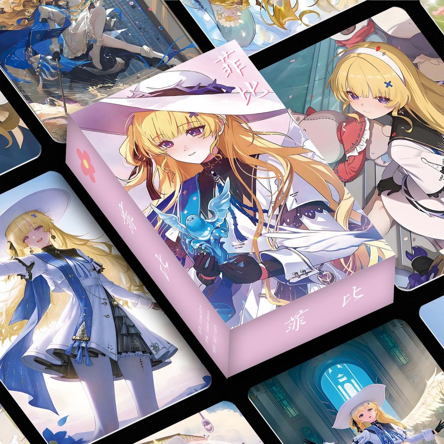 Phrolova Wuthering WuWa Waves Holographic Cards - 50 Pcs Game Character Cards - Ciaccona Cartethyia Lupa Phrolova - Anime Style Collection for Fans and Gamers - Zllada