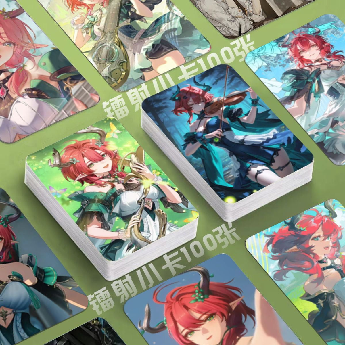 Phrolova Wuthering WuWa Waves Holographic Cards - 50 Pcs Game Character Cards - Ciaccona Cartethyia Lupa Phrolova - Anime Style Collection for Fans and Gamers - Zllada