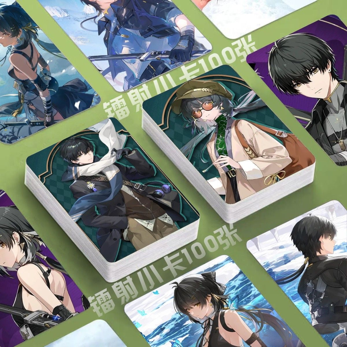 Phrolova Wuthering WuWa Waves Holographic Cards - 50 Pcs Game Character Cards - Ciaccona Cartethyia Lupa Phrolova - Anime Style Collection for Fans and Gamers - Zllada