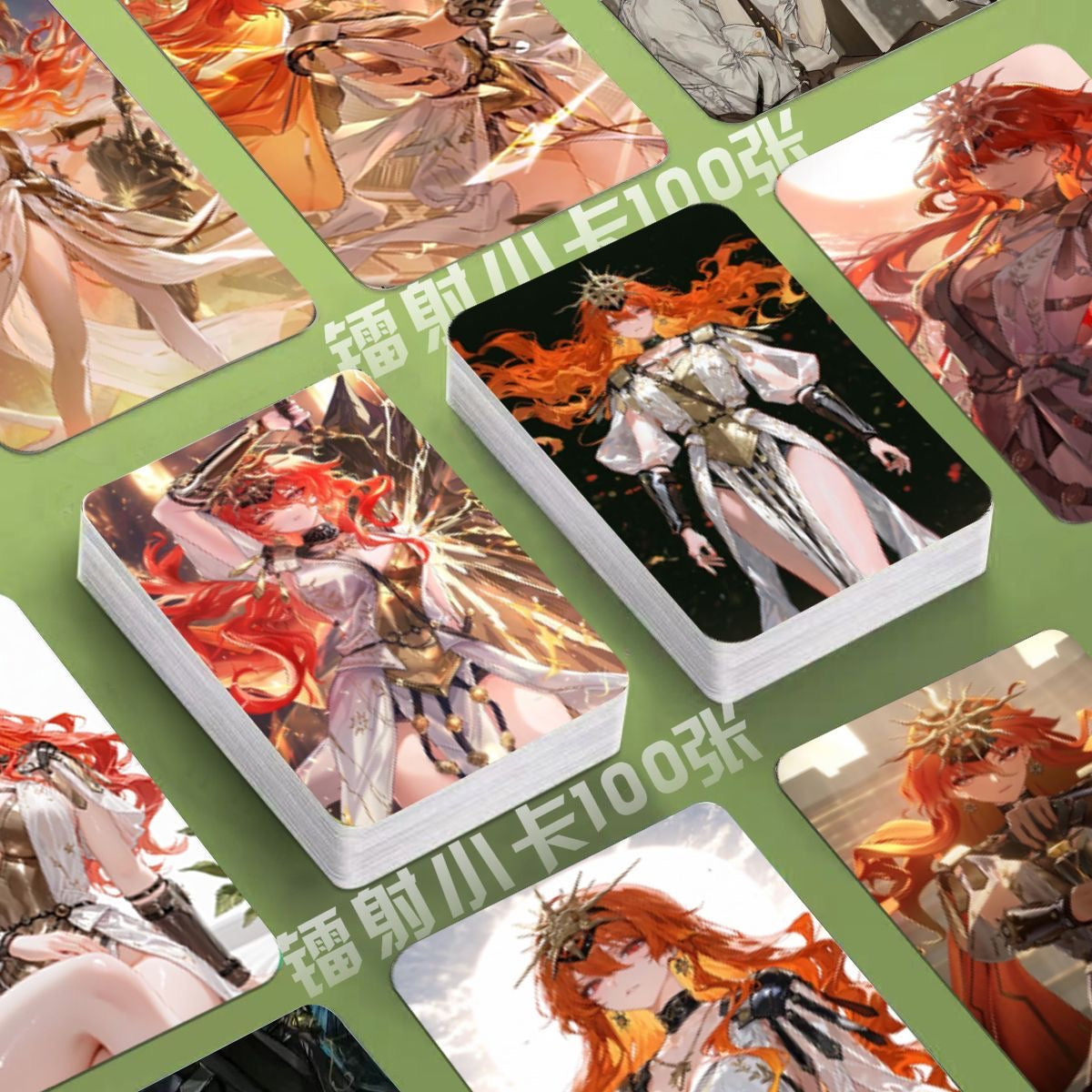 Phrolova Wuthering WuWa Waves Holographic Cards - 50 Pcs Game Character Cards - Ciaccona Cartethyia Lupa Phrolova - Anime Style Collection for Fans and Gamers - Zllada