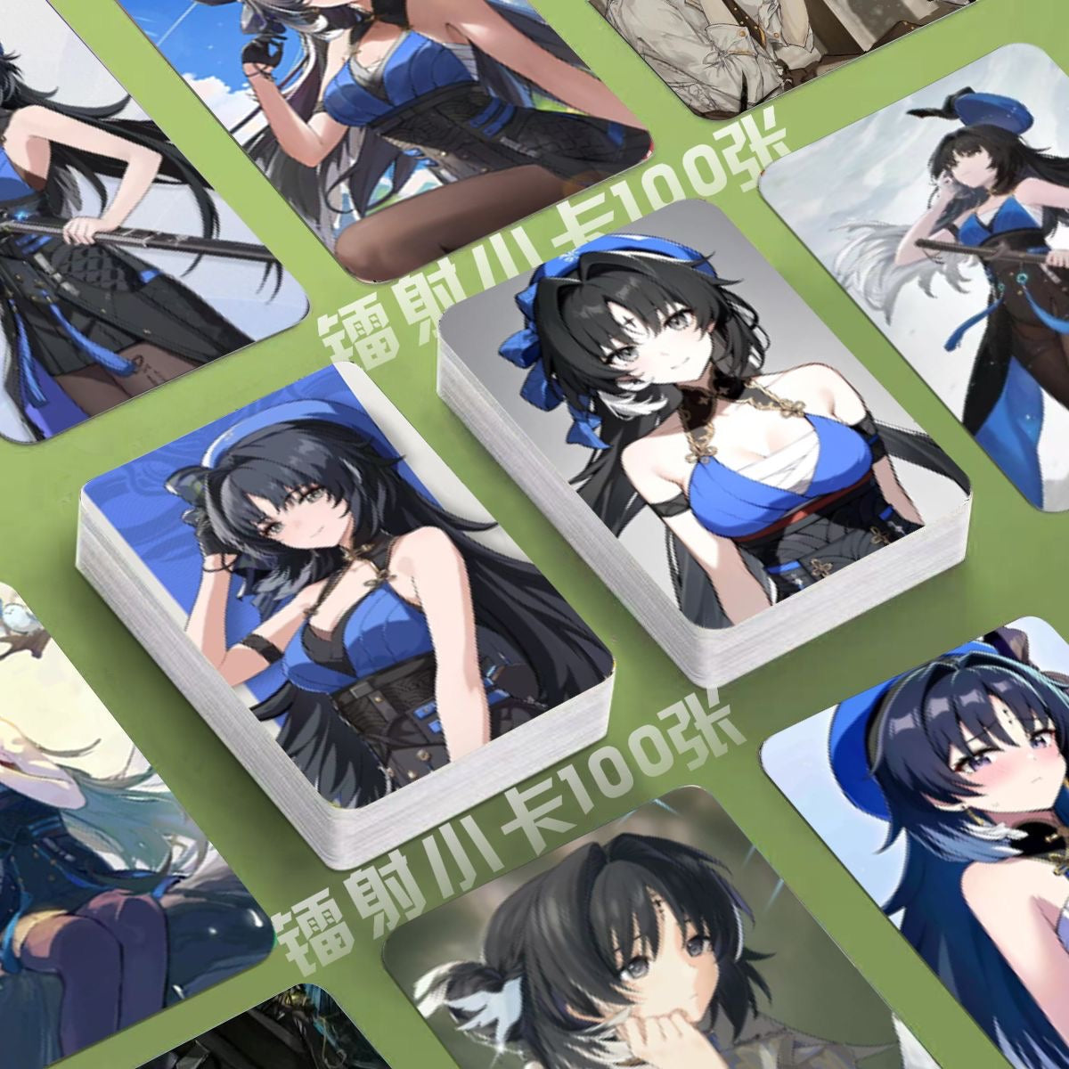 Phrolova Wuthering WuWa Waves Holographic Cards - 50 Pcs Game Character Cards - Ciaccona Cartethyia Lupa Phrolova - Anime Style Collection for Fans and Gamers - Zllada