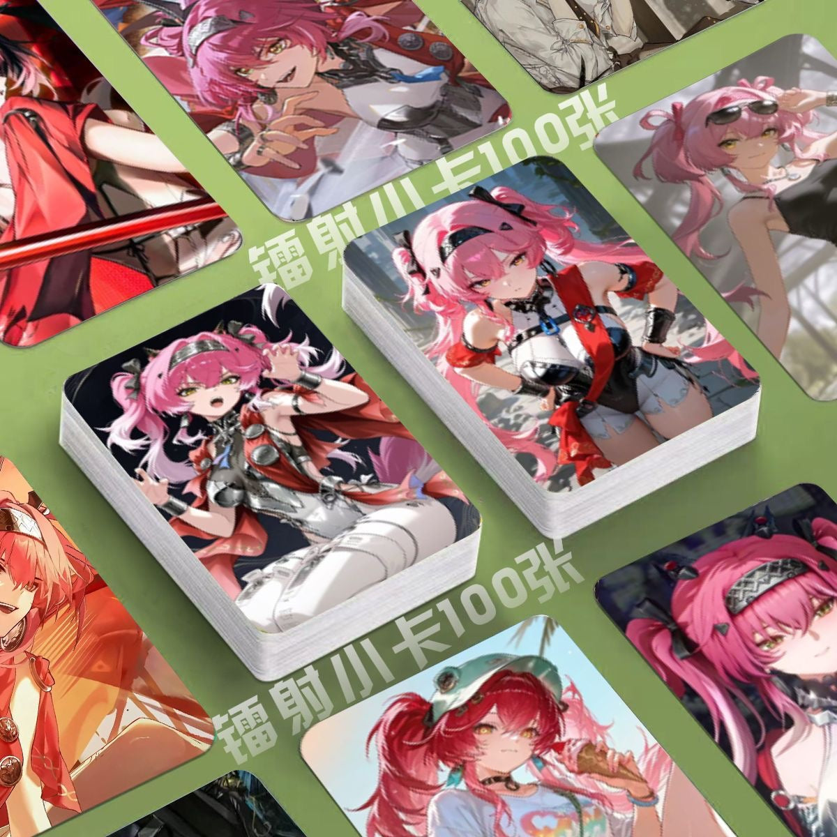 Phrolova Wuthering WuWa Waves Holographic Cards - 50 Pcs Game Character Cards - Ciaccona Cartethyia Lupa Phrolova - Anime Style Collection for Fans and Gamers - Zllada