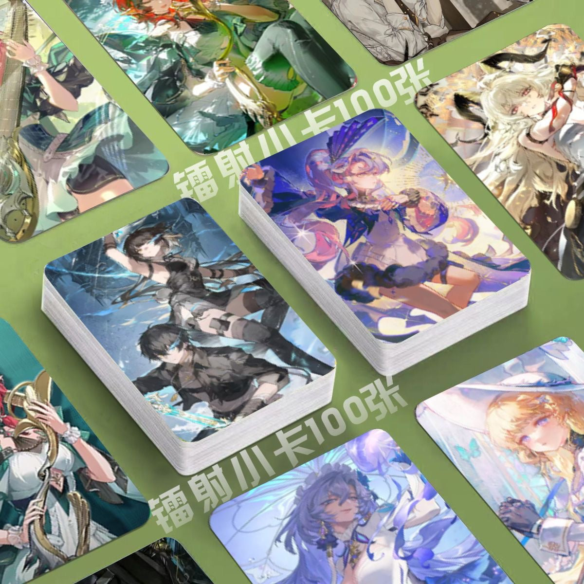 Phrolova Wuthering WuWa Waves Holographic Cards - 50 Pcs Game Character Cards - Ciaccona Cartethyia Lupa Phrolova - Anime Style Collection for Fans and Gamers - Zllada