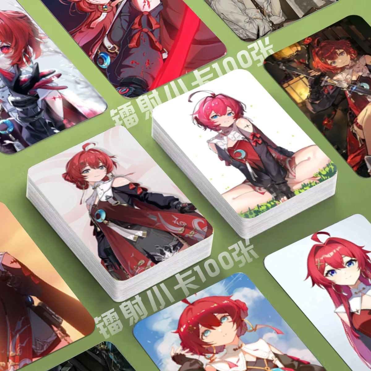 Phrolova Wuthering WuWa Waves Holographic Cards - 50 Pcs Game Character Cards - Ciaccona Cartethyia Lupa Phrolova - Anime Style Collection for Fans and Gamers - Zllada