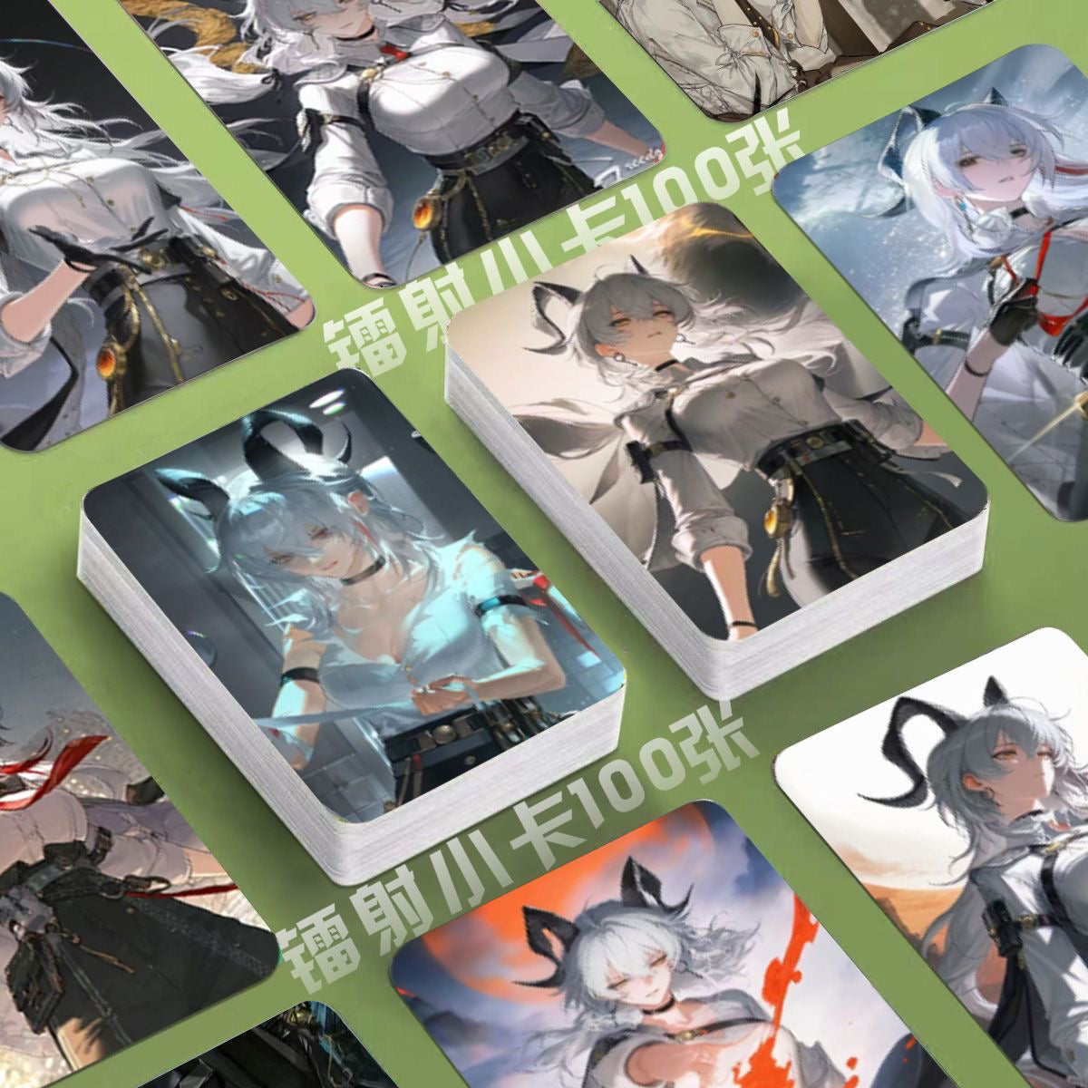 Phrolova Wuthering WuWa Waves Holographic Cards - 50 Pcs Game Character Cards - Ciaccona Cartethyia Lupa Phrolova - Anime Style Collection for Fans and Gamers - Zllada