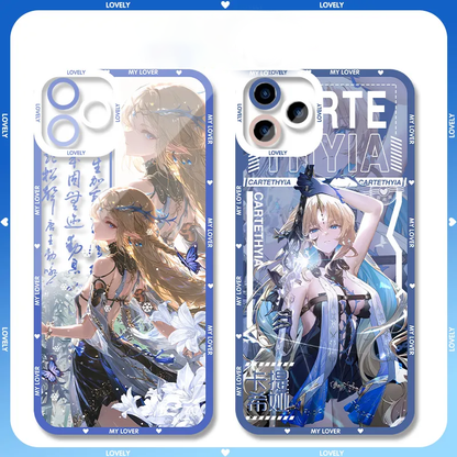 Cartethyia Wuthering WuWa Waves Phone Case  - Transparent Silicone Full Camera Protection All Round Defense Non Slip Cover - Zllada