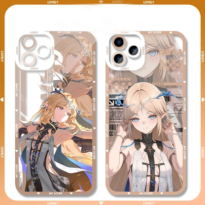 Cartethyia Wuthering WuWa Waves Phone Case  - Transparent Silicone Full Camera Protection All Round Defense Non Slip Cover - Zllada