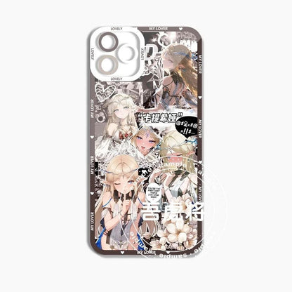 Cartethyia Wuthering WuWa Waves Phone Case  - Transparent Silicone Full Camera Protection All Round Defense Non Slip Cover - Zllada